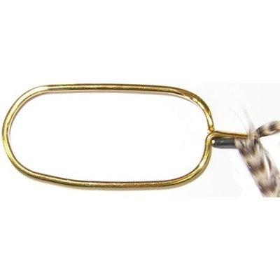 Dr.Slick Držiak Kosáčika Hackle Plier w/Rubber Tubing Mosadz