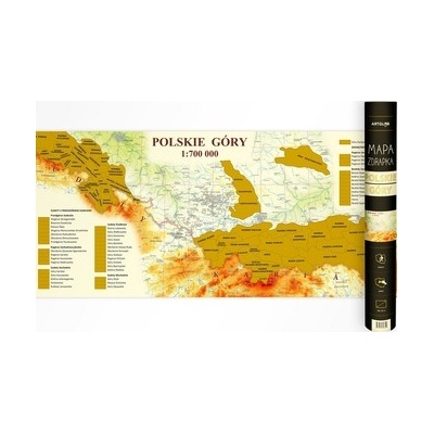 MAPA ZDRAPKA POLSKIE GÓRY 1:700 000