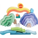 HaPe International Дървен конструктор Hape International - Природна картина, 22 части (H0499)