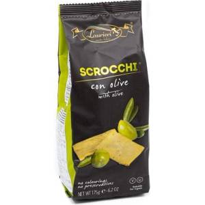 SCROCCHI СНАКС СКРОЧИ ЗЕЛЕНА МАСЛИНА 175ГР