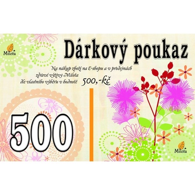 Dárkový poukaz Milota
