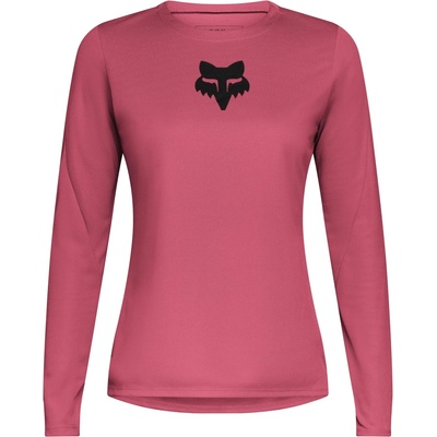 FOX Racing Дамска фланелка с дълъг ръкав за колоездене FOX Racing Women's Ranger L/S Jersey Fox Head Cycling jersey - Berry - размер XS (156-2578-0311)