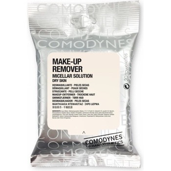 Comodynes Make-up Remover Micellar Solution кърпички за почистване на грим за суха кожа 20 бр