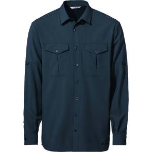 Vaude Мъжка риза с копчета Vaude Rosemoor L/S Shirt II Shirt - Dark Sea Uni - размер XL (033-1528-0814)