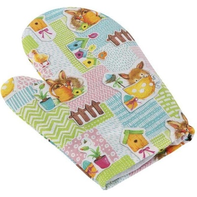Bellatex Velikonoce Modrá Růžová Zelená 28 x 18 cm
