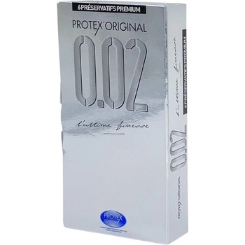 Sagami 6 бр. По-големи(58мм), ултра тънки презервативи Protex Original 0.02 мм