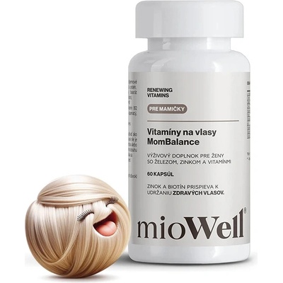 mioWell MomBalance kapsule Komplexné riešenie proti vypadávaniu vlasov pre mamičky 60 kapsulí