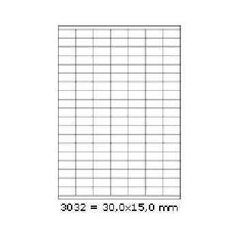 CDRmarket Самозалепващи етикети 30 x 15 mm, 133 етикети A4, 100 листа (R0ECO.3032A)