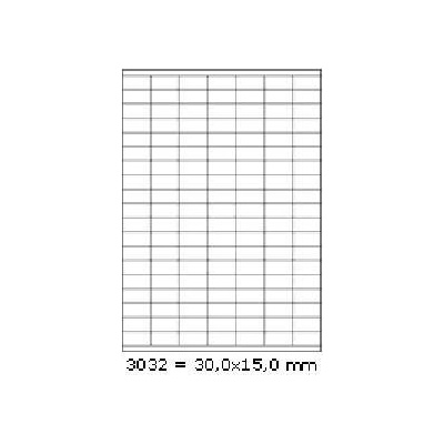 CDRmarket Самозалепващи етикети 30 x 15 mm, 133 етикети A4, 100 листа (R0ECO.3032A)