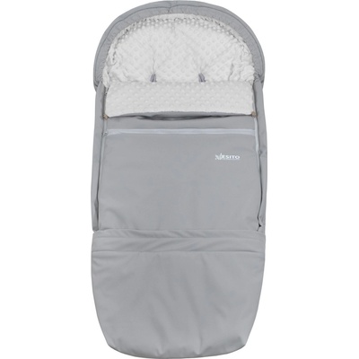Esito Rostoucí Soft Minky UNI 110 x 49 cm sivý strieborný