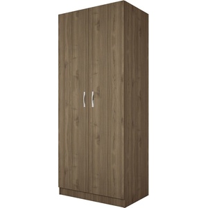Bogdan Furniture I Двукрилен гардероб Mod 1001, Орех адмирал