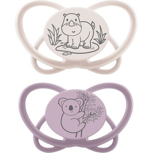 NIP Силиконови залъгалки NIP My Butterfly Green - Бял носорог и колала, 16-32 м, 2 броя (54000821316201) - ozone