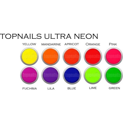 Topnails barevný gel Ultra Neon Green 5 ml