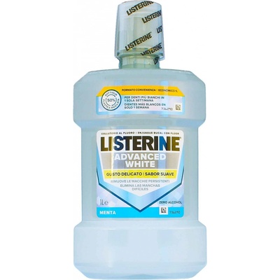 Listerine s bělicím účinkem Advanced White Mild Taste 1000 ml – Zboží Dáma