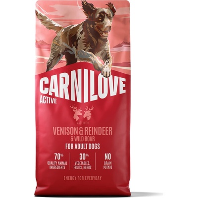 Carnilove Active Adult All Breeds Venison & Reindeer & Wild Boar 2 x 12 kg