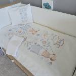 Babyhome Yuar6 Спален комплект от 4 части Цвят Синьо мече