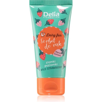 Delia Cosmetics Dairy Fun подхранващ крем за ръце Wild Strawberry 50ml