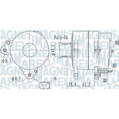 generátor MAGNETI MARELLI 063732137010
