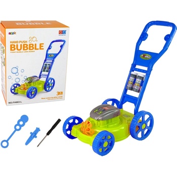 Modrá bublinková kosačka s hudbou