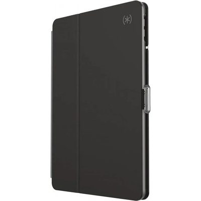 Speck Balance Folio Case - текстилен калъф и поставка за iPad 7 (2019), iPad 8 (2020) (черен-прозрачен)