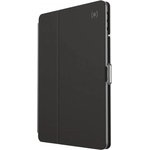 Speck Balance Folio Case - текстилен калъф и поставка за iPad 7 (2019), iPad 8 (2020) (черен-прозрачен)