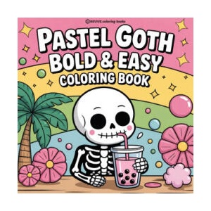 Bold & Easy Pastel Goth Coloring Book (ISBN: 9781834121543)