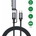 4smarts ComboCord USB-C and MagSafe 3 Adapter Cable 100W - качествен USB-C към USB-C кабел и USB-C към MagSafe 3 адаптер (200 см) (черен)