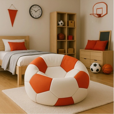 EMI futbalová lopta bieločervená