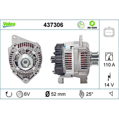 Alternátor VALEO 437306