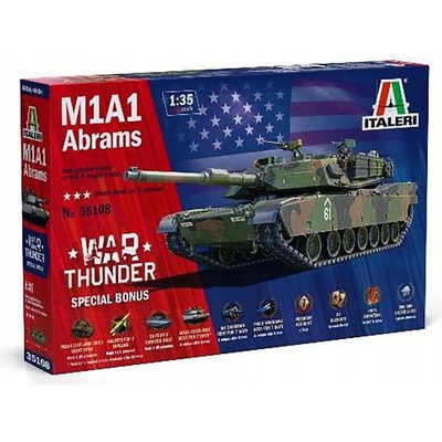 Italeri 35108 Tank M1A1 Abrams War Thunder Špeciálny Bonus model 1/35