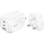 Belkin BOOSTCHARGE PRO преносимо зарядно устройство с USB+2 Type-C изхода, 100 W, за САЩ, БЯЛО WCH016HQWH (WCH016HQWH)