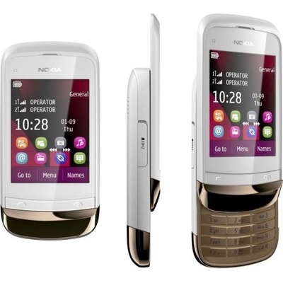 Nokia C2-02 Touch and Type Chrome Black