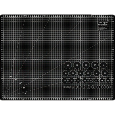 STRIMA Řezací podložka na látky, patchwork TEXI BLACK M, samosvorná, černá, 60x45cm, vel. M , tloušťka 3mm – Hledejceny.cz