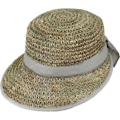Fiebig Headwear since 1903 Letní klobouček z mořský trávy Crochet
