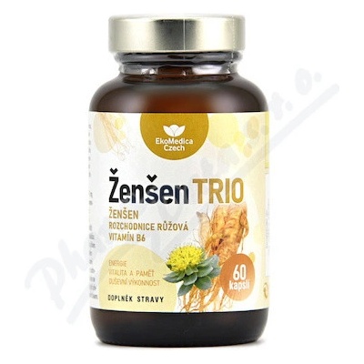EkoMedica Ženšen TRIO 60 kapslí