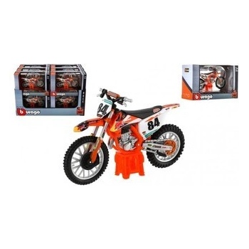 Bburago černá Bull KTM 450 SX F 2018 1:18