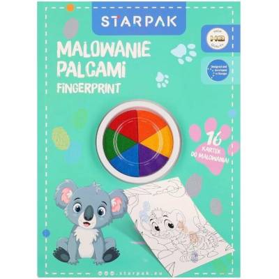 Prstové farby s omaľovánkami zvieratká