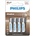 Philips Alkaline AA 4-PACK (LR6A4B)