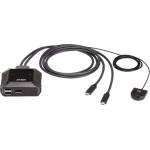 ATEN KVM превключвател, ATEN US3312, 2-портов, 4K, DisplayPort, USB-C (US3312-AT) - xtreme
