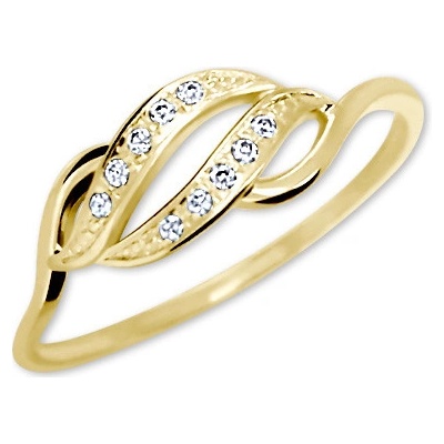 Leru Zlatý prsten se zirkony 648