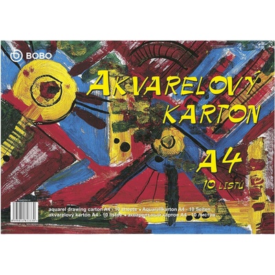 BOBO Watercolour Cardboard Скицник 10 A4 250 g (13330)