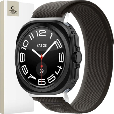 Tech-Protect Nylon na Samsung Galaxy Watch Ultra, 47 mm, černý / oranžový TEC312382 – Zboží Živě