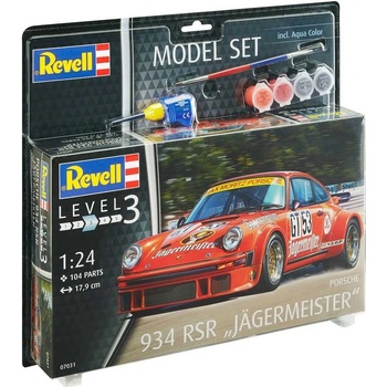 Revell Model Kit Plastic car 07031 Porsche 934 RSR Jägermeister 1:24