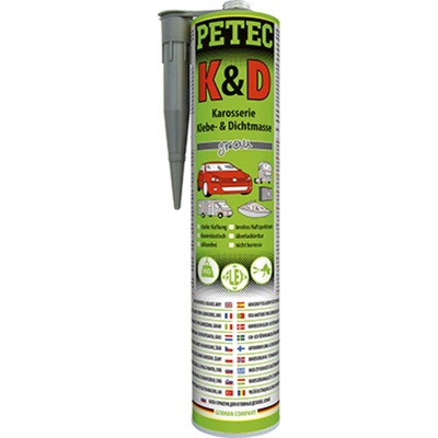 PETEC 94630 Karosářská těsnicí a lepicí hmota šedá 310 ml