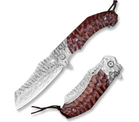 DELLINGER TANTO DACHSER VG-10 Damascus