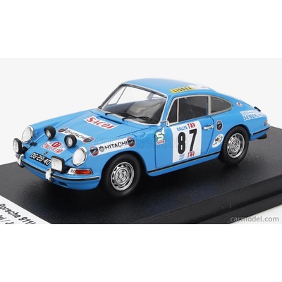 Trofeu Porsche Coupe night Version N 87 Rally Tap 1971 G.salvi J.arnaud Světle Modrá 1:43