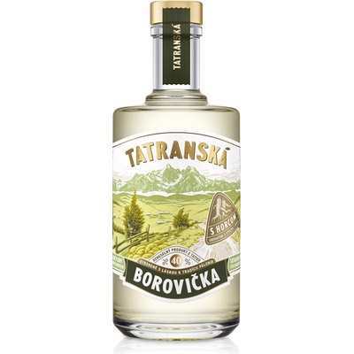 Tatranská Borovička s Horcom 40% 0,7 l (čistá fľaša)