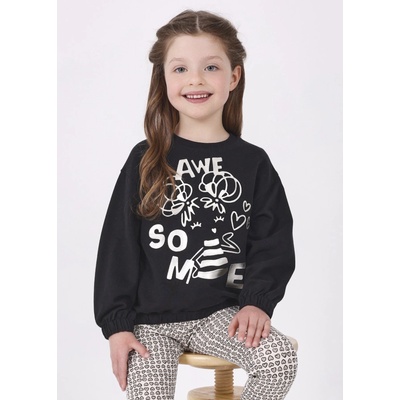 Mayoral Комплект с клин embossed за момиче Майорал в черно