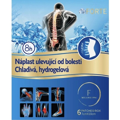 FORTE náplasť uľavujúca od bolesti chladivá, hydrogélová, 7 x 10 cm, 2ks