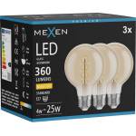 Mexen Vintis 3x Крушка с нажежаема жичка спирала LED E27, G80, 4W, Топло - 2700K, 360 lm, (L165-E27-0427-50x03)